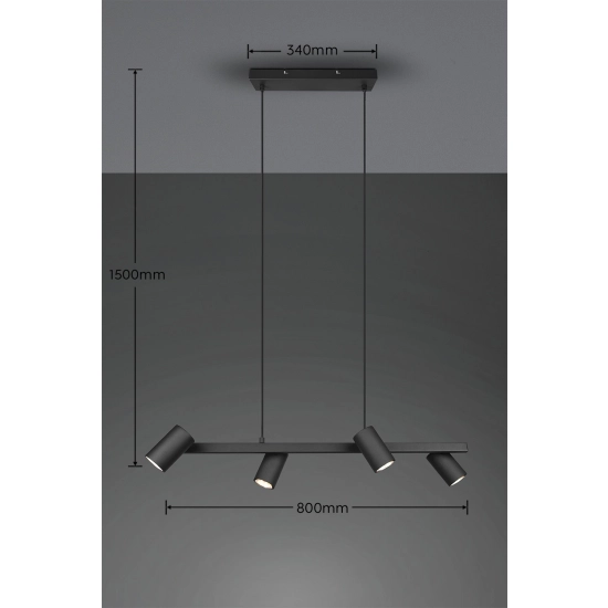 Lampa wisząca MARLEY – 302400432 excl. 4x GU10 · max. 35W TRIO