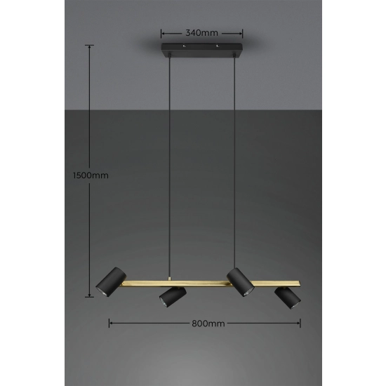 Lampa wisząca MARLEY – 302400480 excl. 4x GU10 · max. 35W TRIO