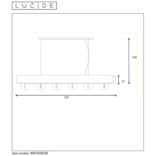 SURTUS Lampa wisząca E27 czarny 30474/06/30 Lucide - zdjęcie dodatkowe 3