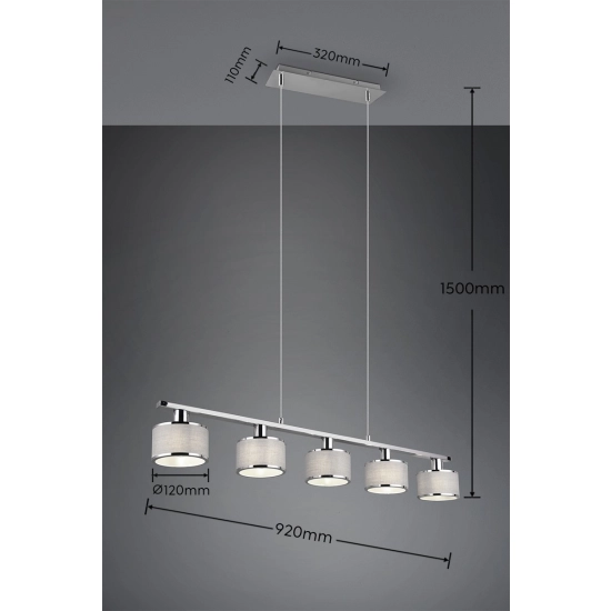 KAPRUN – 311600506 excl. 5x E14 · max. 28W TRIO