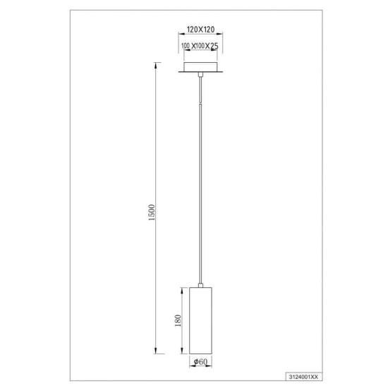 Lampa wisząca MARLEY – 312400132 TRIO