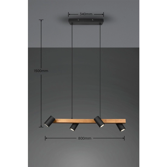 Lampa wisząca MARLEY – 312490432 excl. 4x GU10 · max. 35W TRIO