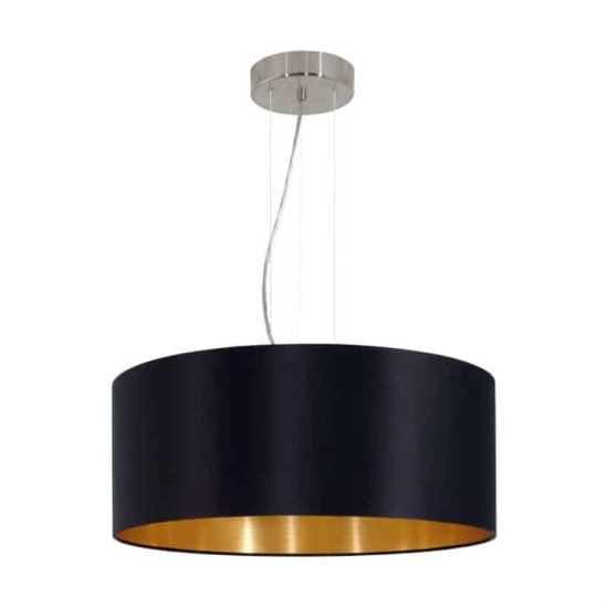 Lampa wisząca MASERLO 31605 czarny, złoty - zdjęcie dodatkowe 1