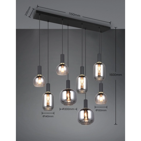 DIVA – 319800832 excl. 8x E27 · max. 10W TRIO