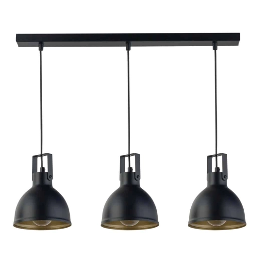 Lampa wisząca MARS 3 PROSTY CZARNY ZŁOTY 32262 SIGMA - zdjęcie produktu