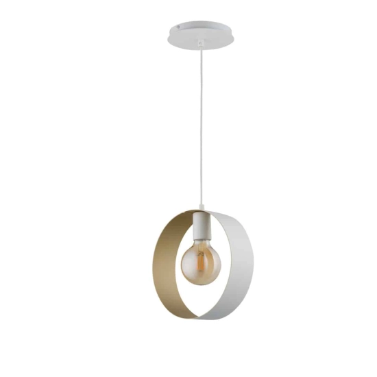 kinkiecik.pl Lampa wisząca HAPPY 1 BIAŁY ZŁOTY 32289 SIGMA