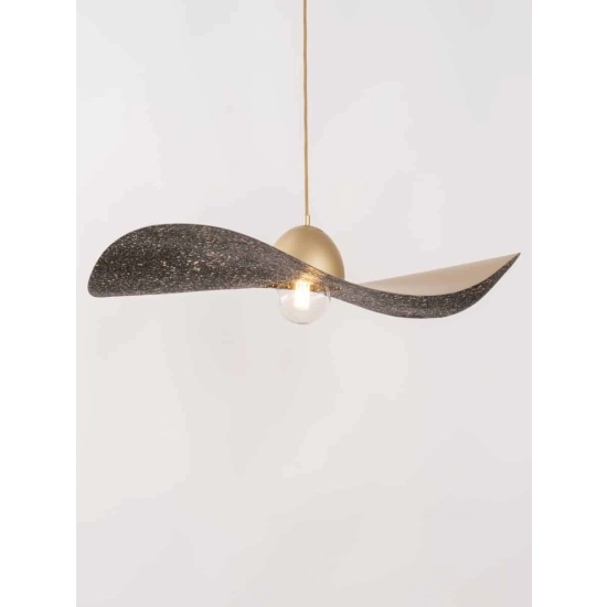 kinkiecik.pl Lampa wisząca KAPELLO L ZŁOTY CZARNY NAKRAPIANY FI76 32342 SIGMA