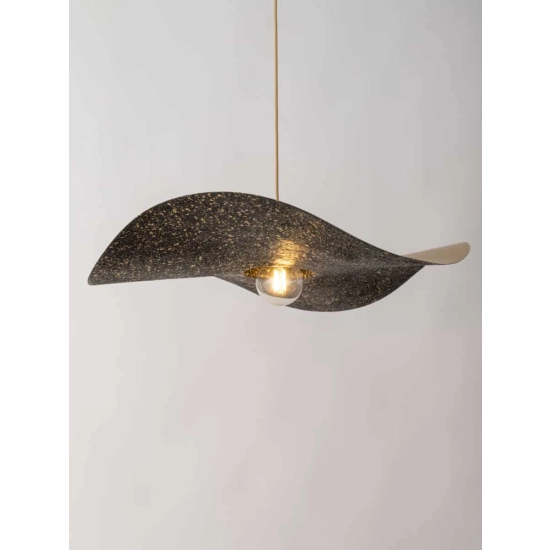 kinkiecik.pl Lampa wisząca KAPELLO L ZŁOTY CZARNY NAKRAPIANY FI76 32342 SIGMA
