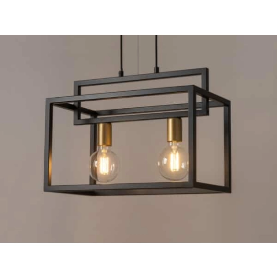 kinkiecik.pl VIGO zwis 2 czarny złoty Lampa wisząca Sigma Lighting 32439