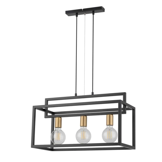 VIGO zwis 3 czarny złoty Lampa wisząca Sigma Lighting 32441 - zdjęcie produktu