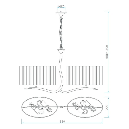 Lampa wisząca Mantra Eve 1130MA - zdjęcie dodatkowe 2