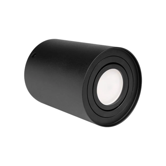 RONDO black GU10 plafon z ruchomum źródłem światła