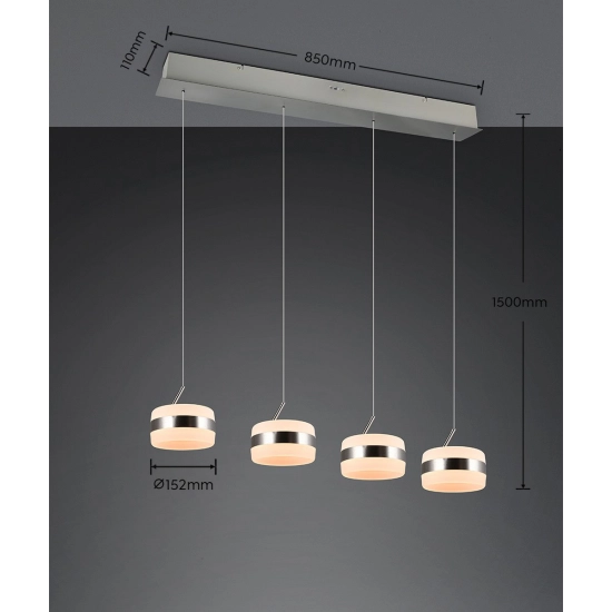 DIOS – 331410407 incl. 4x SMD, 8W · 4x 800lm, 2300+3000+4000K TRIO