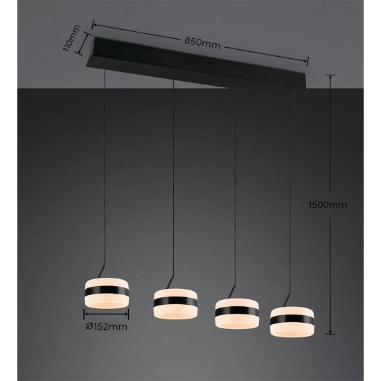DIOS – 331410432 incl. 4x SMD, 8W · 4x 800lm, 2300+3000+4000K TRIO