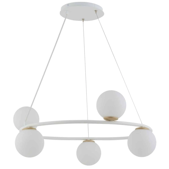 Lampa wisząca GAMA 5 BIAŁY ZŁOTY 33385 SIGMA - zdjęcie produktu