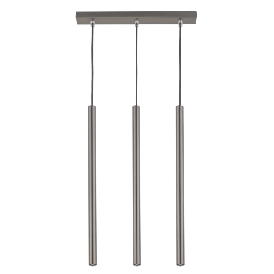 SOPEL 3 prosty srebrny Lampa wisząca Sigma Lighting 33400 - zdjęcie produktu