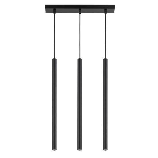 SOPEL 3 prosty czarny Lampa wisząca Sigma Lighting 33401 - zdjęcie produktu