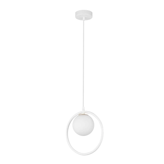 Lampa wisząca ring kula biała Sigma Lighting AQUA 1 33408 - zdjęcie produktu