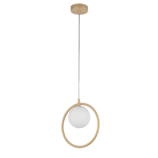 kinkiecik.pl Lampa wisząca ring kula złota Sigma Lighting AQUA 1 33409