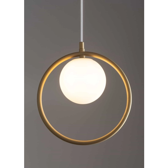 kinkiecik.pl Lampa wisząca ring kula złota Sigma Lighting AQUA 1 33409
