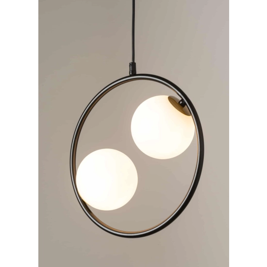 Lampa wisząca ring kula czarna Sigma Lighting AQUA 2 33410 - zdjęcie produktu