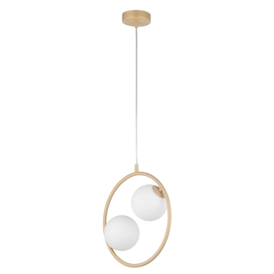 kinkiecik.pl Lampa wisząca ring kula złota Sigma Lighting AQUA 2 33412