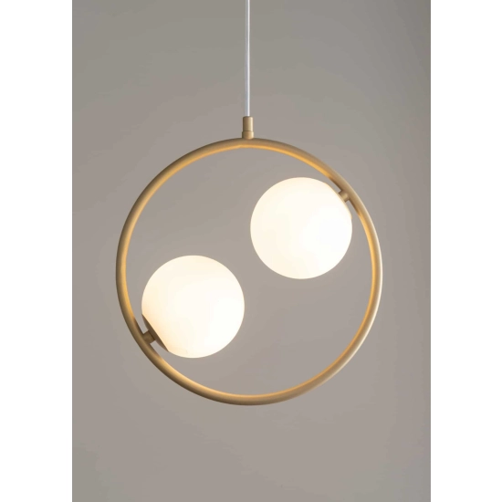 kinkiecik.pl Lampa wisząca ring kula złota Sigma Lighting AQUA 2 33412