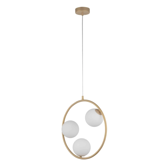 kinkiecik.pl Lampa wisząca ring kula złota Sigma Lighting AQUA 3 33415
