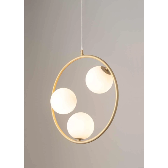 Lampa wisząca ring kula złota Sigma Lighting AQUA 3 33415 - zdjęcie produktu