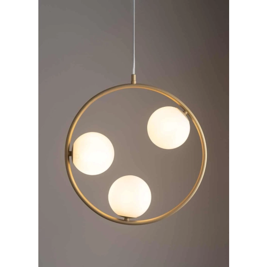 kinkiecik.pl Lampa wisząca ring kula złota Sigma Lighting AQUA 3 33415