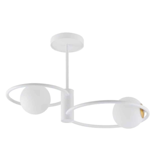 kinkiecik.pl Lampa sufitowa okręgi kule biała Sigma Lighting – AQUA 2 33463