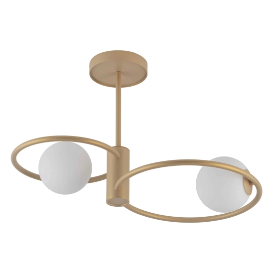 kinkiecik.pl Lampa sufitowa okręgi kule złota Sigma Lighting – AQUA 2 33464
