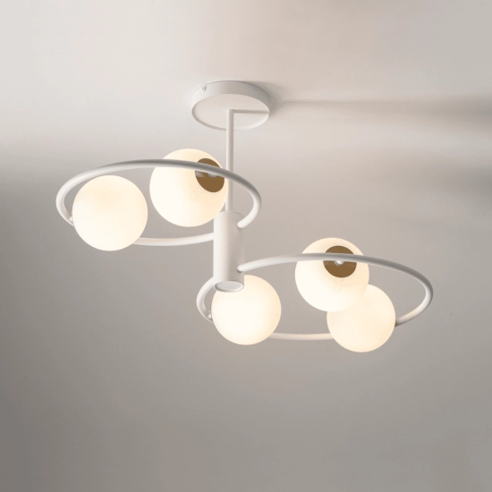 Lampa sufitowa okręgi kule biała Sigma Lighting – AQUA 5 33469 - zdjęcie produktu