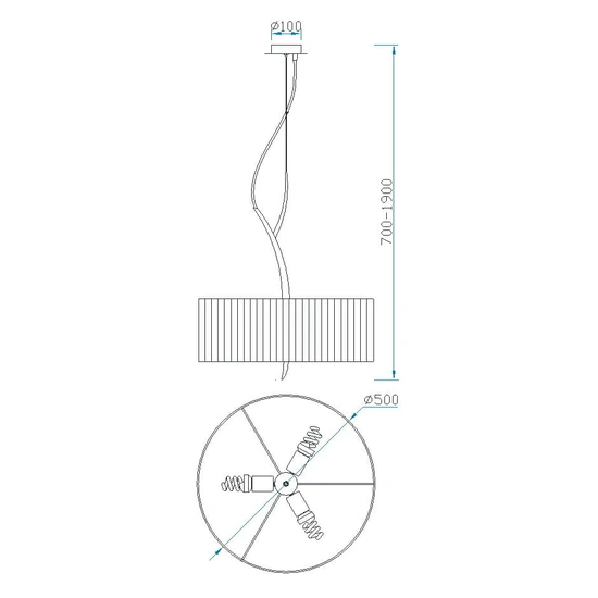 Lampa wisząca Mantra Eve 1133MA - zdjęcie dodatkowe 2