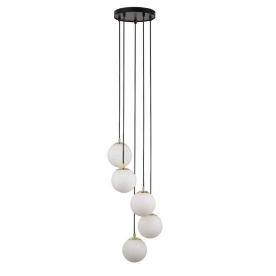 Lampa wisząca mleczne kule Sigma Lighting – PIANO 5 33659 - zdjęcie produktu