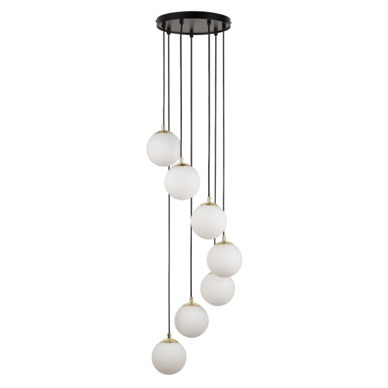Lampa wisząca mleczne kule Sigma Lighting – PIANO 7 33660 - zdjęcie produktu