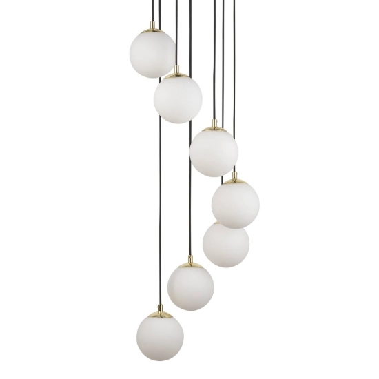 Lampa wisząca mleczne kule Sigma Lighting – PIANO 7 33660