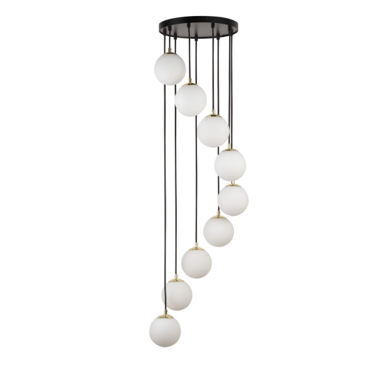 Lampa wisząca mleczne klosze kule Sigma Lighting – PIANO 9 33661 - zdjęcie produktu