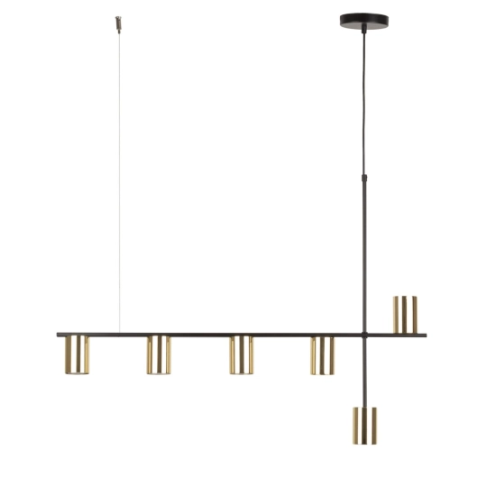 VENDO 6 zwis czarno-złoty mosiądzowany 33696 Sigma Lighting - zdjęcie produktu