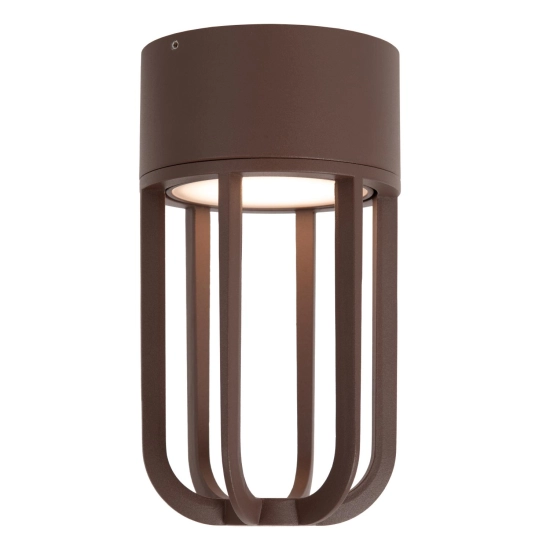 WELLS Plafon Ø 10 cm LED 1x8W 2700K IP54 Rust Brown 33807/08/97 Lucide - zdjęcie dodatkowe 1