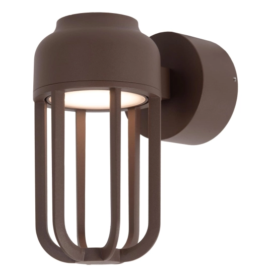 WELLS Kinkiet Ø 10 cm LED 1x8W 2700K IP54 Rust Brown 33808/08/97 Lucide - zdjęcie produktu