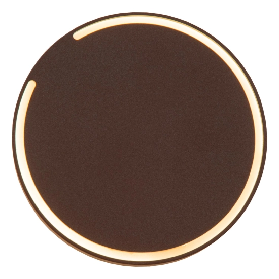FINISTER - Kinkiet - Ø 13 cm - LED - 1x6W 2700K - IP54 - Rust Brown - Essential 33814/06/97 LUCIDE