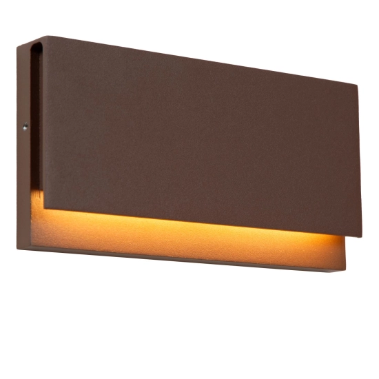 LOMAR - Kinkiet - LED - 1x10W 2700K - IP54 - Rust Brown - Essential 33819/08/97 LUCIDE
