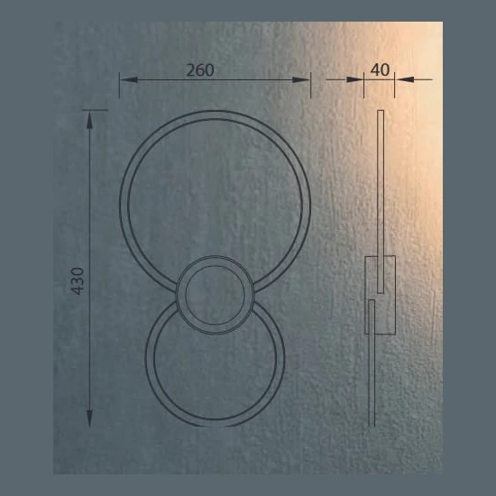 Lampa ścienna Mantra Mural 7460MA - zdjęcie dodatkowe 1