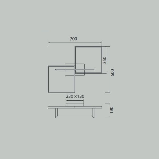 Lampa sufitowa ściemnialna Mantra Mural 7463MA - zdjęcie dodatkowe 1