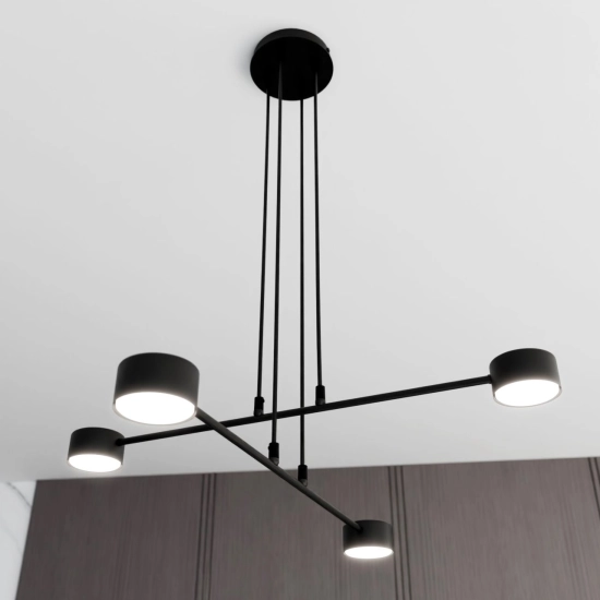 Lampa wisząca MODUS 4 BLACK 1339/4 EMIBIG Lighting - zdjęcie produktu