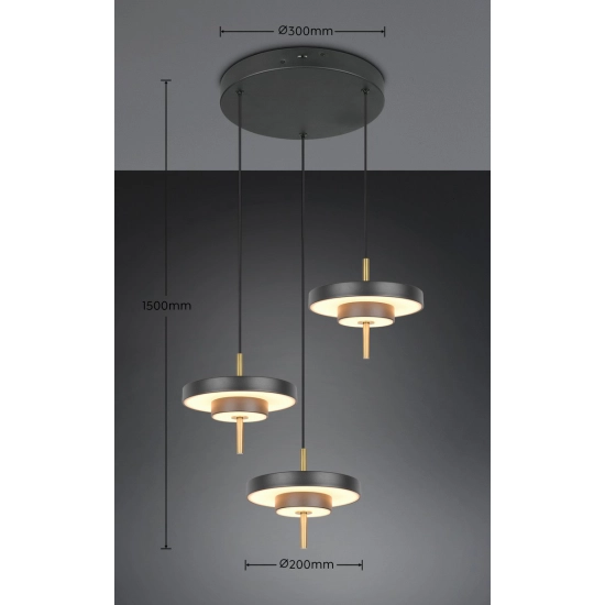 KEATON – 340230380 incl. 3x SMD, 10W · 3x 1200lm, 2300+3000+4000K TRIO