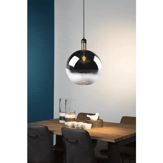 Lampa wisząca JULIUS lampa wisząca Ø 40 cm E27 przydymiony szary 34438/40/65 Lucide - zdjęcie dodatkowe 2