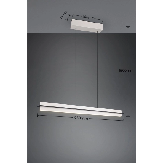 Lampa wisząca EMERSON – 346710176 incl. 1x SMD, 22W · 1x 2500lm, 2700K - 5000K TRIO