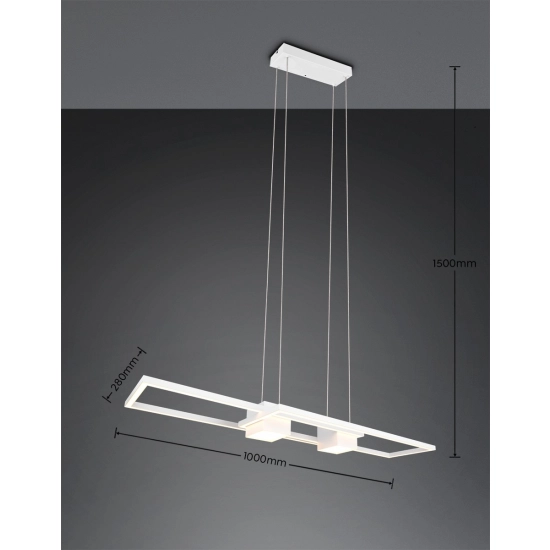 ALBANY – 347710431 incl. 1x SMD, 37W · 1x 4300lm, 2700 - 6500K TRIO
